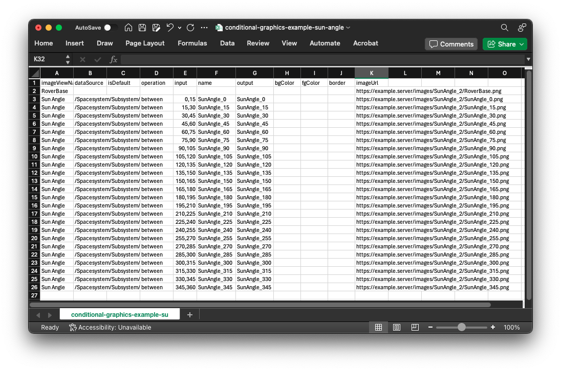 Picture of Conditional Graphics web interface